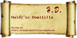 Halász Domitilla névjegykártya